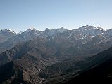 05 Yakawa Kang, Khatung Kang, Valleys Leading To Thorung La And Mesokanto La From Slope Above Yak Kharka On The Trail To Kalopani Around Dhaulagiri